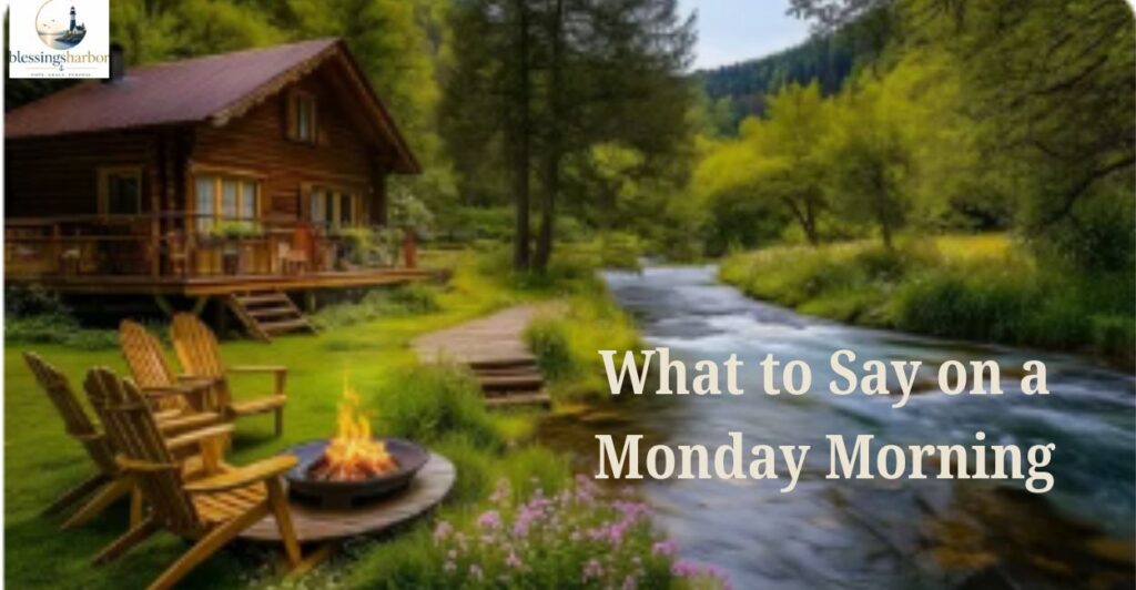 What to Say on a Monday Morning