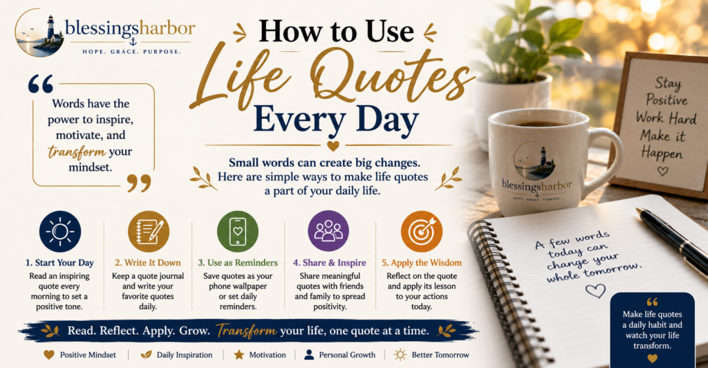 How to Use Life Quotes Every Day