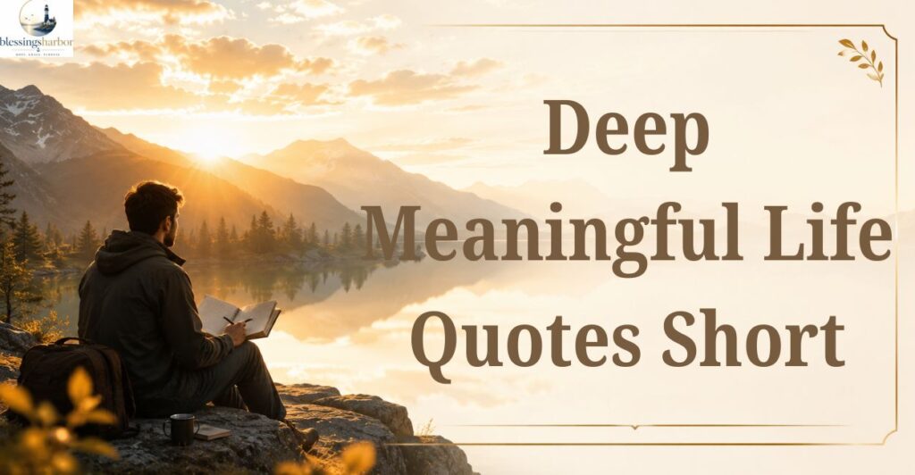 Deep Meaningful Life Quotes Short