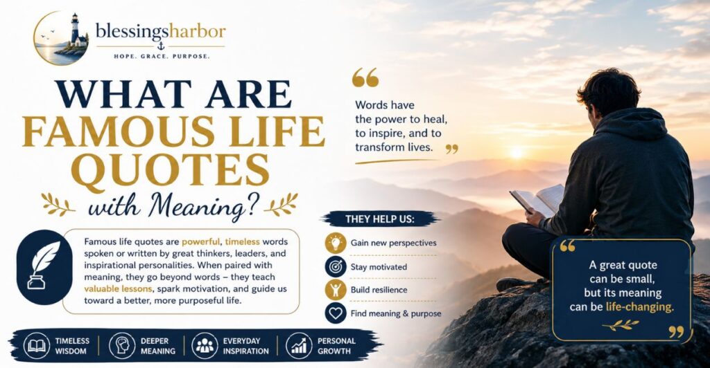 What Are Famous Life Quotes with Meaning?