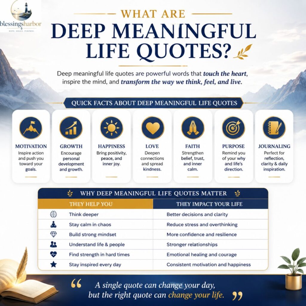 What Are Deep Meaningful Life Quotes?