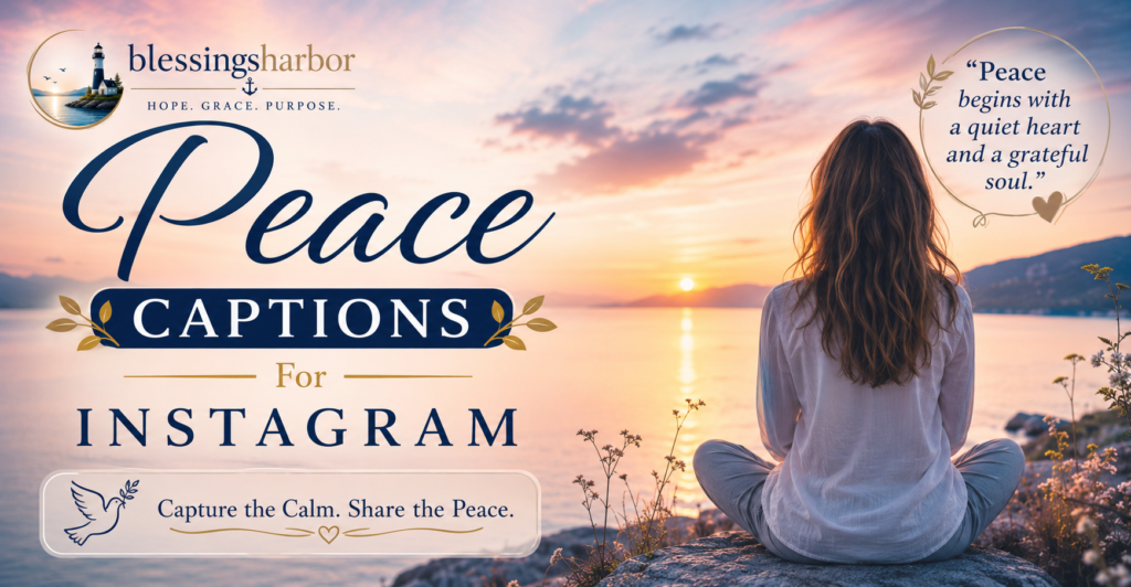 Peace Captions For Instagram