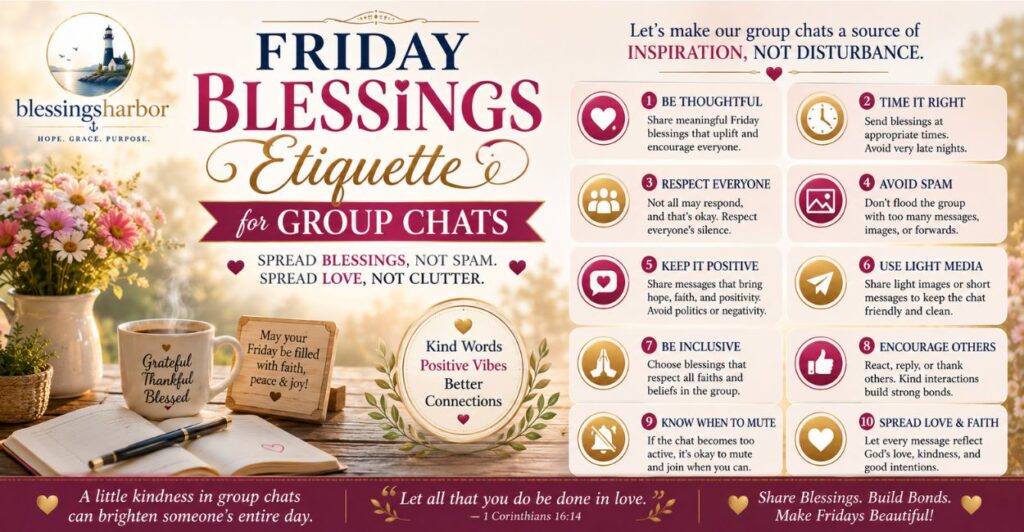 Friday Blessings Etiquette for Group Chats