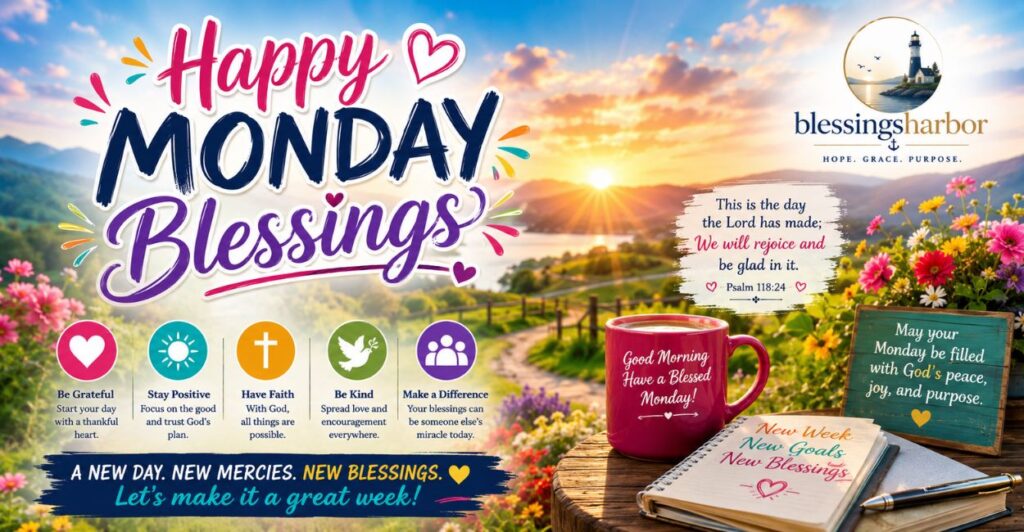 Happy Monday Blessing Images