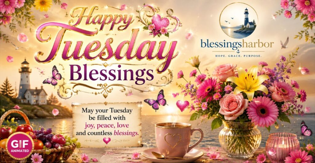 Happy Tuesday Blessings Images GIF