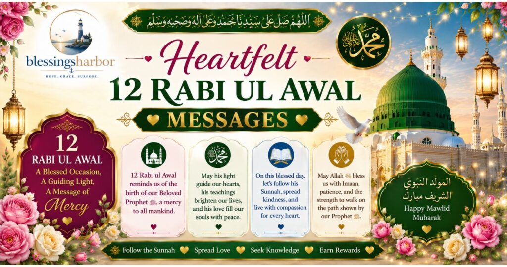 Heartfelt 12 Rabi ul Awal Messages
