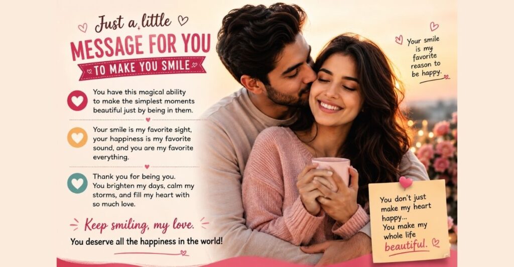 Heart Touching Message to Make Her Smile