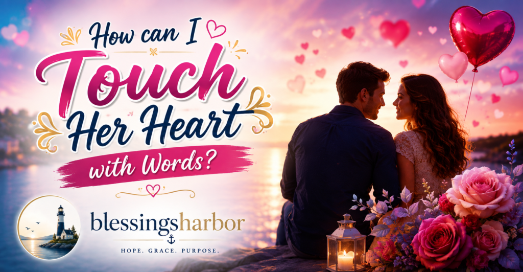 How can I touch her heart with words?