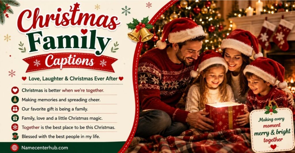 Christmas Family Captions
