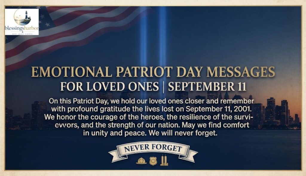 Emotional Patriot Day Messages for Loved Ones