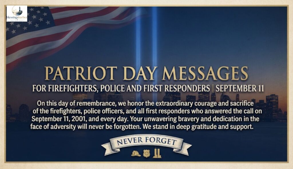 Patriot Day Messages for Firefighters, Police and First Responders