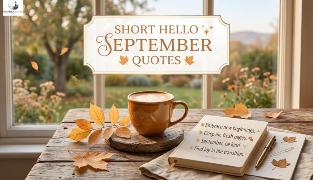 Short Hello September Quotes β¨