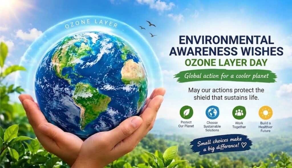 🌐 Environmental Awareness Wishes for Ozone Layer Day