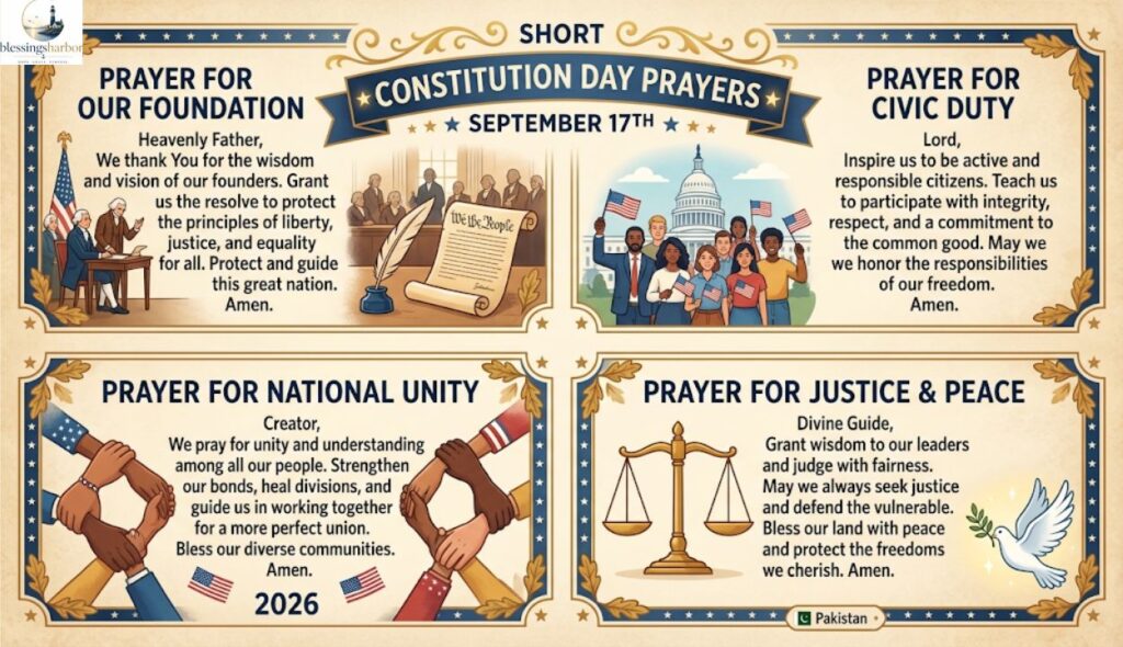 Short Constitution Day Prayers β¨