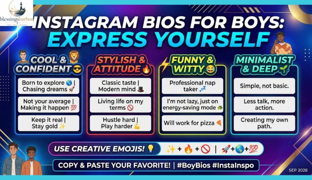 Bio for Instagram for Boy to Show Personality