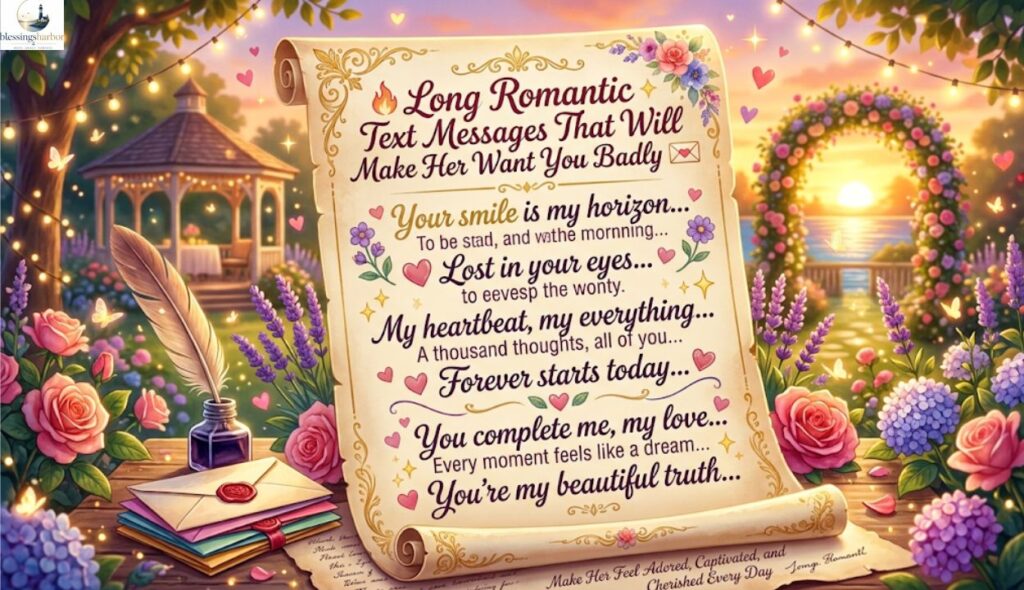 🔥 Long Romantic Text Messages That Will Make Her Want You Badly