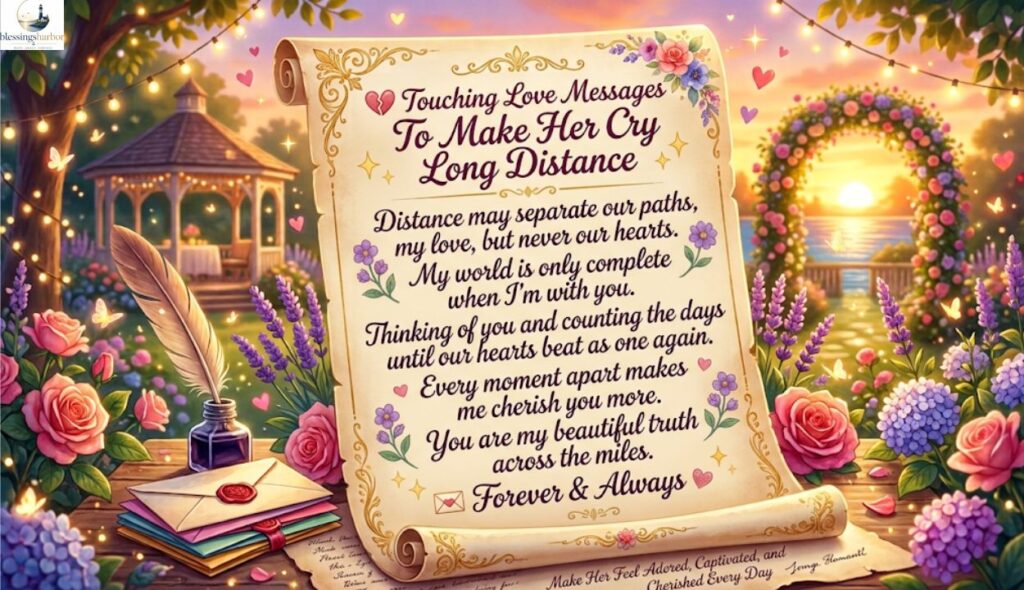 💔 Touching Love Messages to Make Her Cry Long Distance