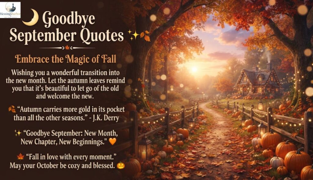 🍁 Goodbye September Hello October Quotes