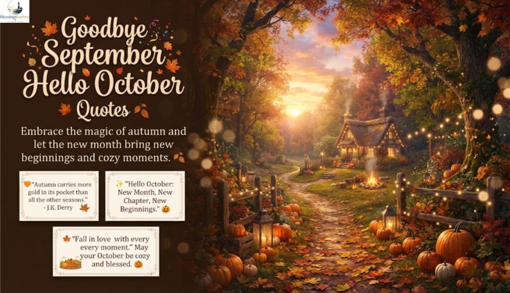 ✨ Goodbye September Hello October Messages