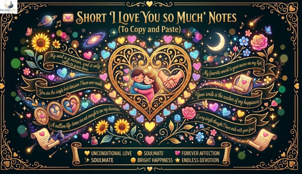 π Short 'I Love You So Much' Notes to Copy and Paste