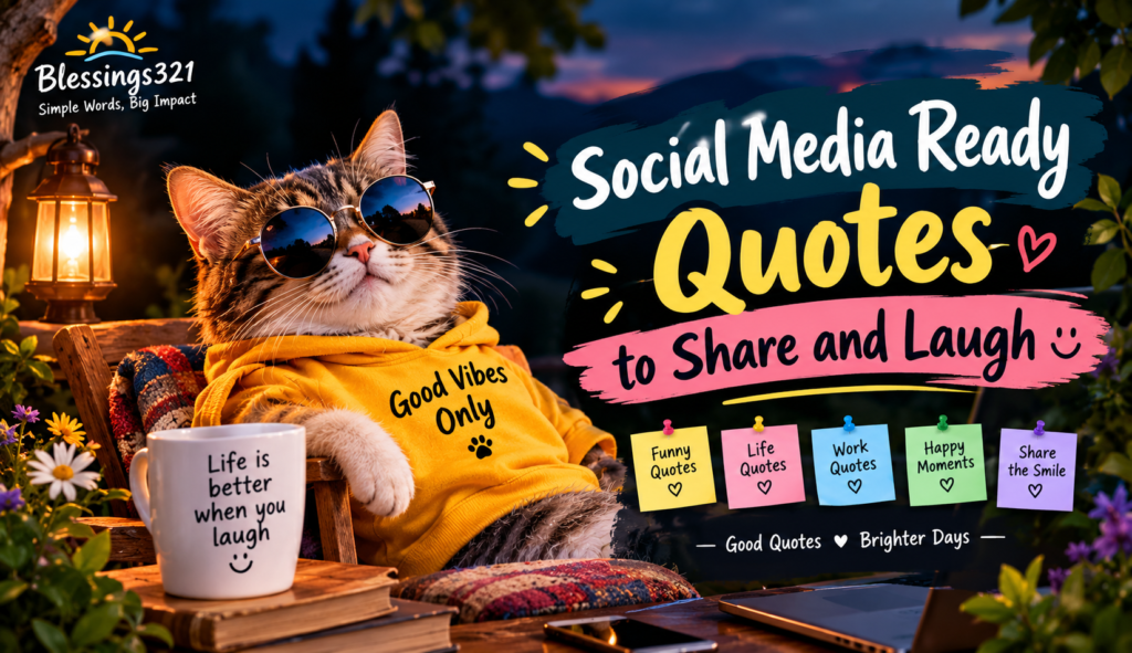 Social Media Ready Quotes to Share and Laugh