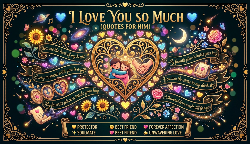 π 'I Love You So Much' Quotes for Him