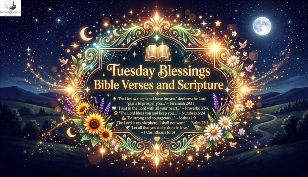 📖 Tuesday Blessings Bible Verses and Scripture