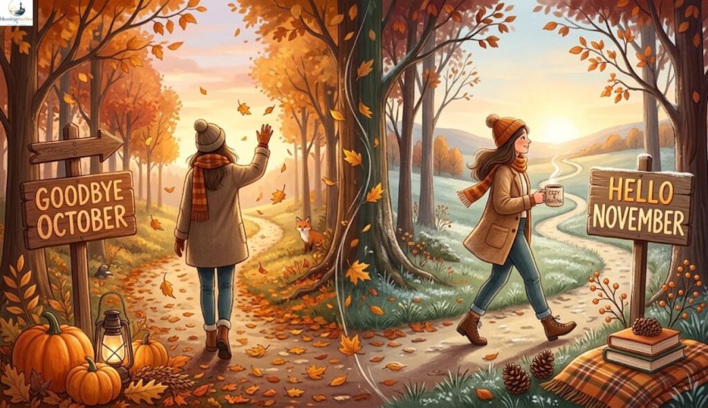 🍃 What Does "Goodbye October, Hello November" Mean?