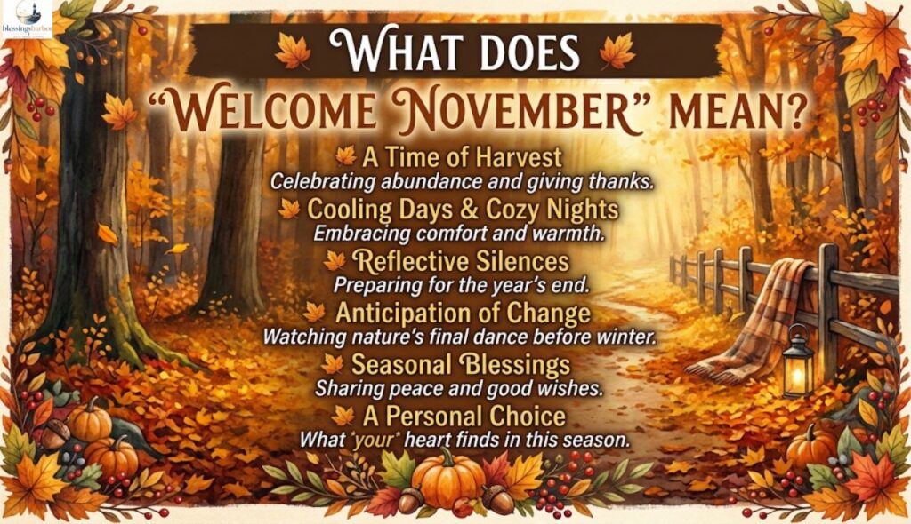 🍃 What Does "Welcome November" Mean?