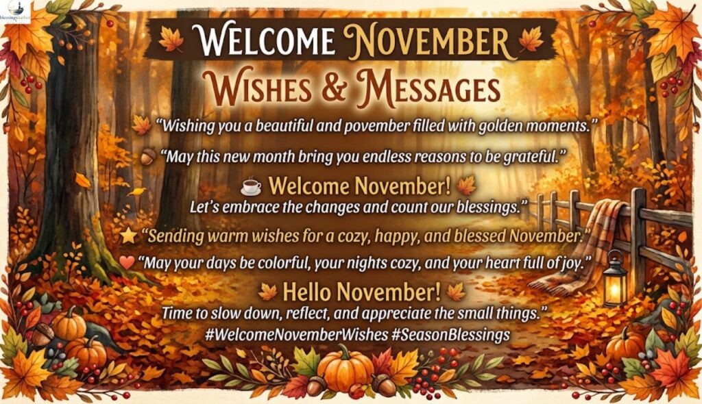 💬 Welcome November Quotes
