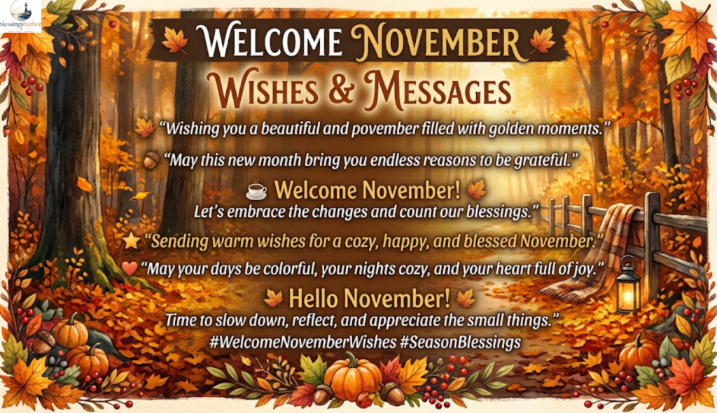 💌 Welcome November Wishes and Messages