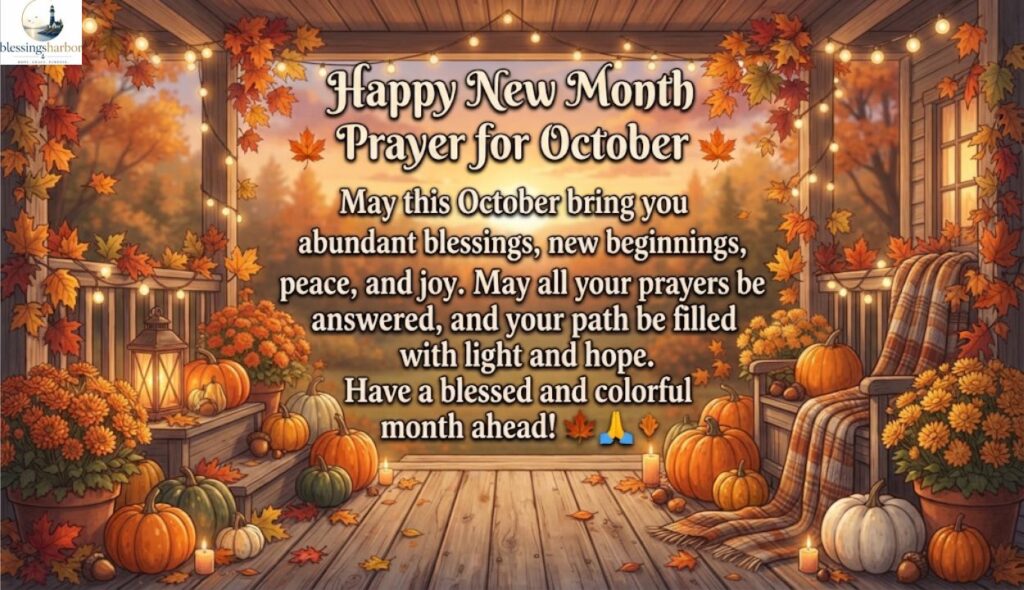 Happy New Month Prayer for October 🍁🙏