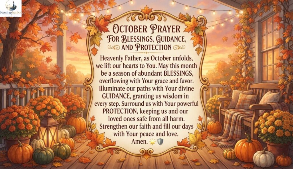 October Prayer for Blessings, Guidance and Protection 🌟🛡️