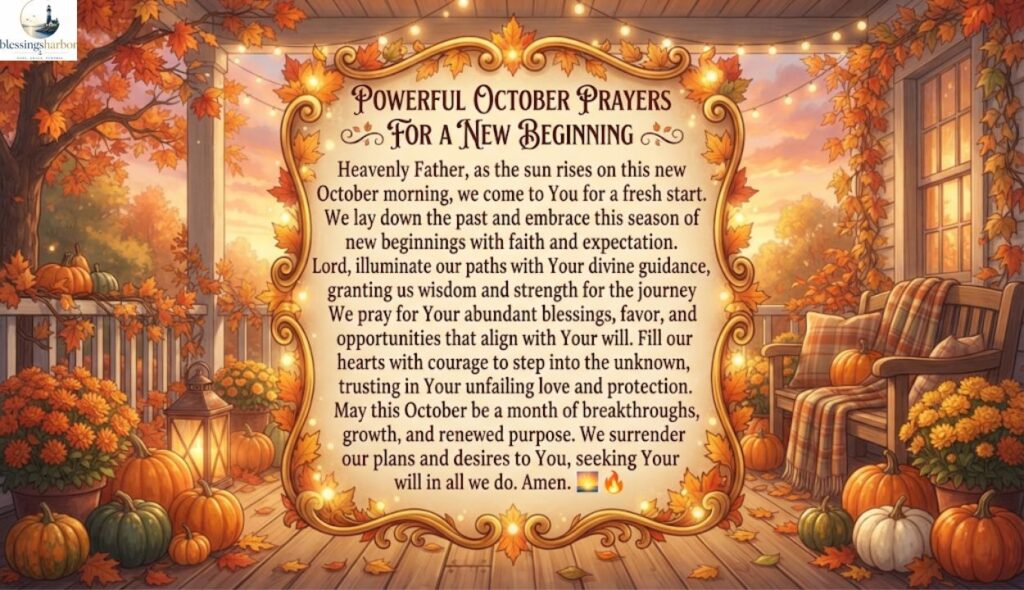 Powerful October Prayers for a New Beginning 🌅🔥