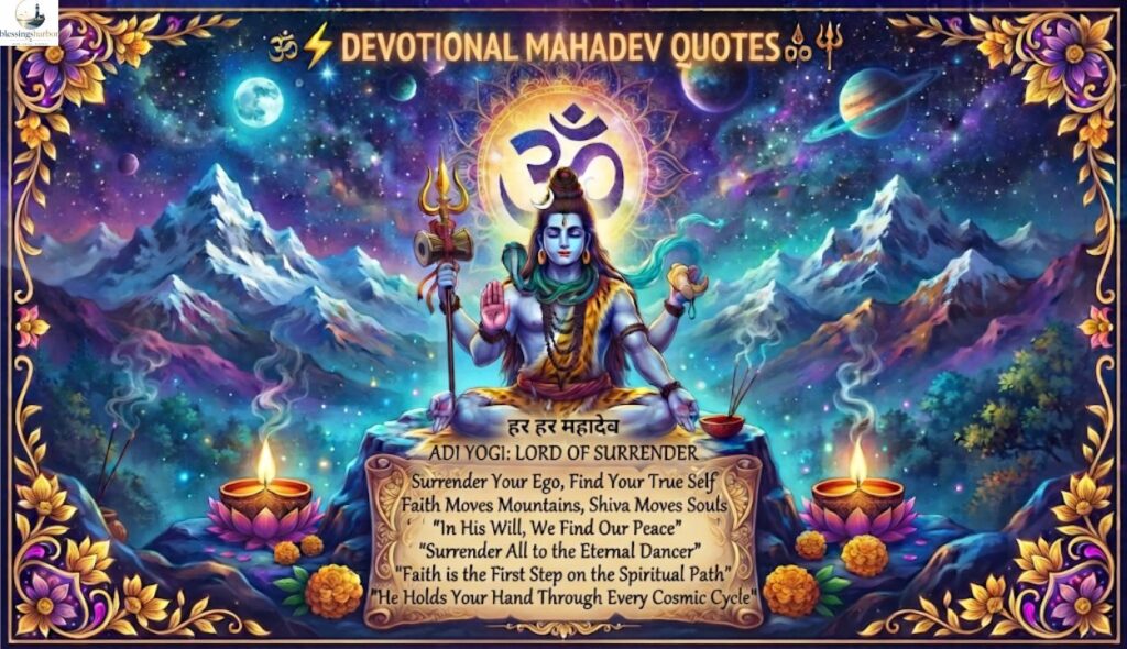 🙏 Devotional Mahadev Quotes