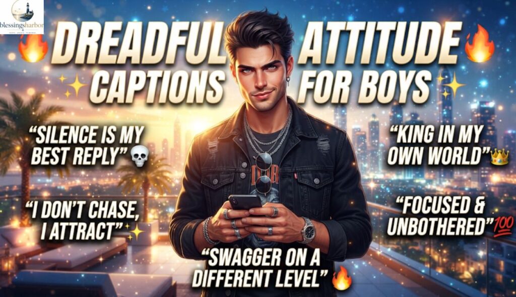 ๐ Dreadful Attitude Captions for Boys