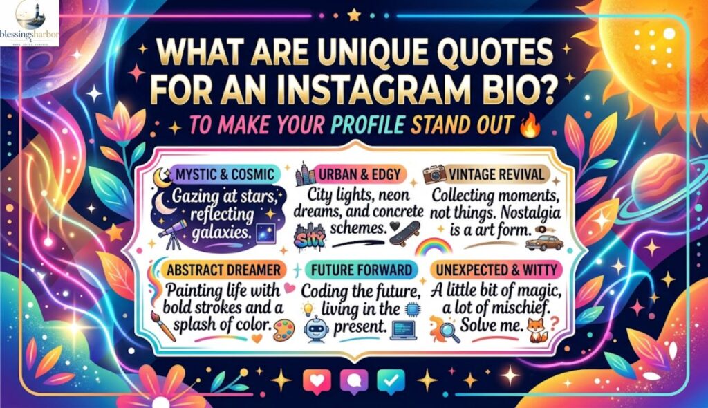 🧠 What Are Unique Quotes for an Instagram Bio?