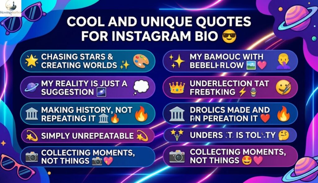 😎 Cool and Unique Quotes for Instagram Bio
