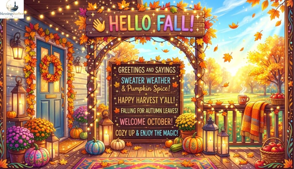 ๐ Hello Fall Greetings and Sayings
