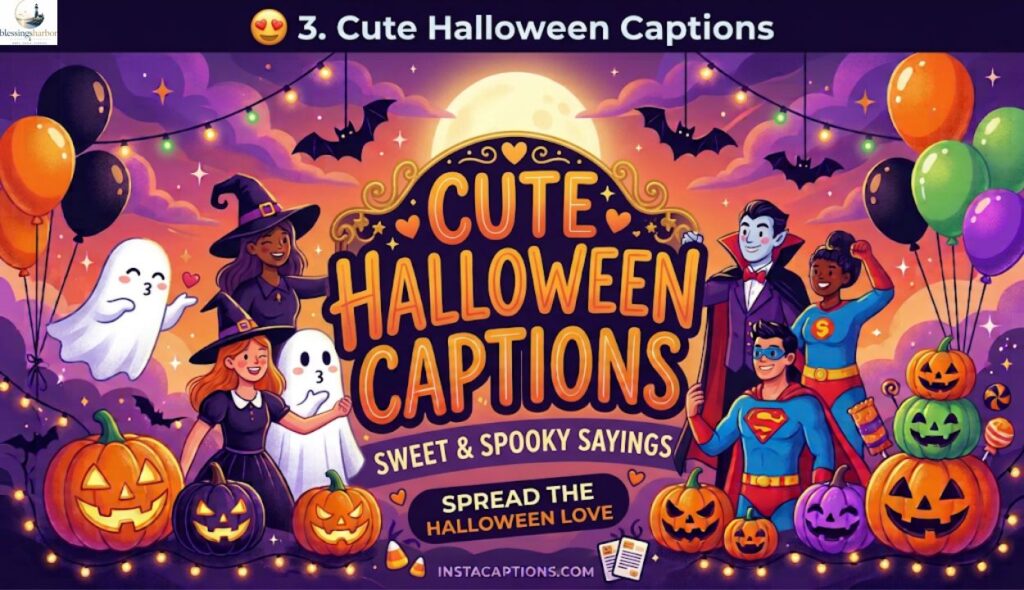 🥰 4. Cute Halloween Captions