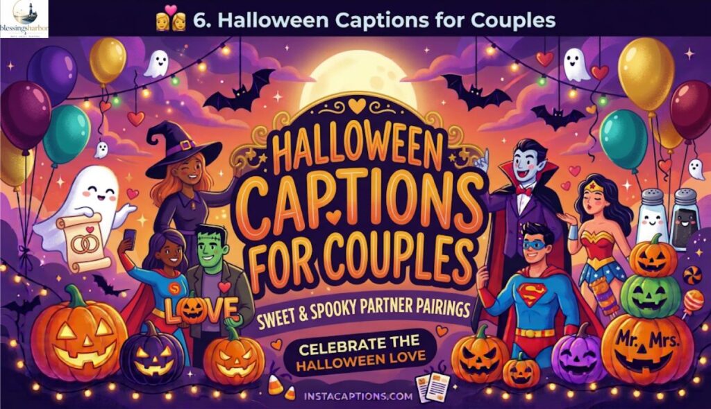 💑 6. Halloween Captions for Couples