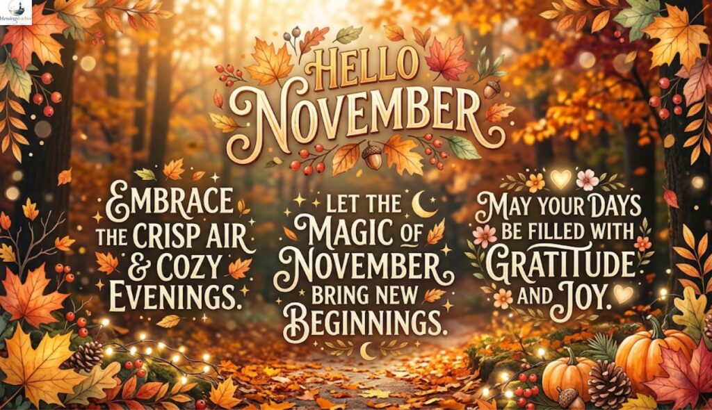 🍂 Hello November Quotes