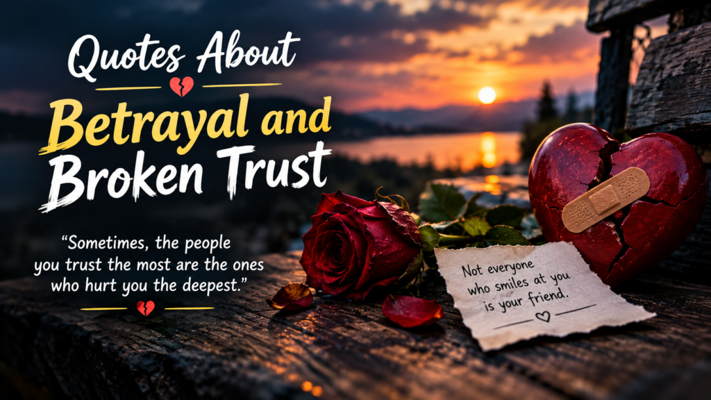 🥀 Quotes About Betrayal and Broken Trust