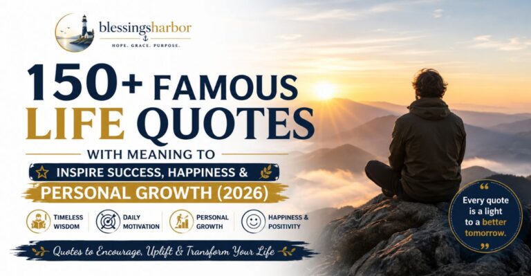 150+ Famous Life Quotes with Meaning to Inspire Success