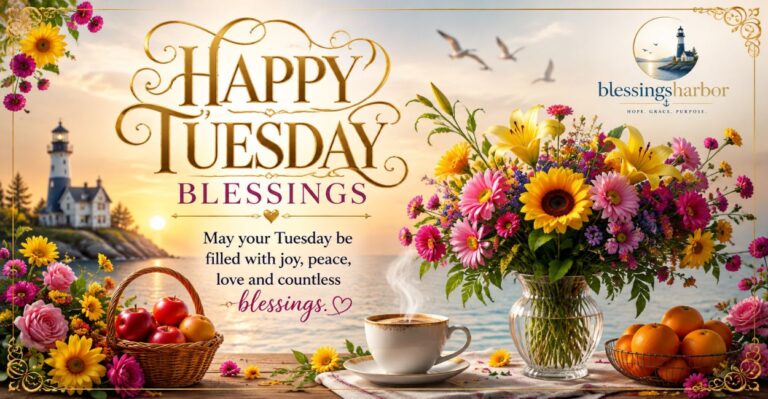 Happy Tuesday Blessings Images – Free Generator, Copy, Download & Share