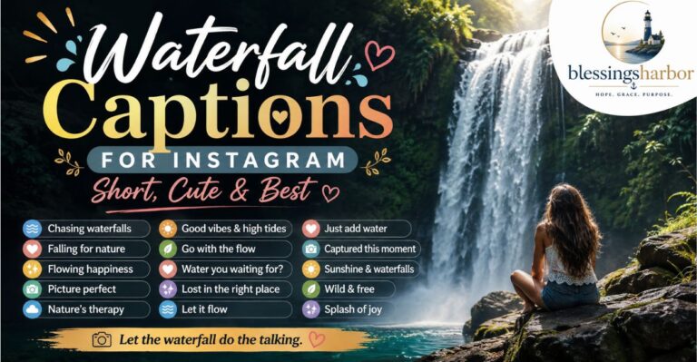 Waterfall Captions for Instagram