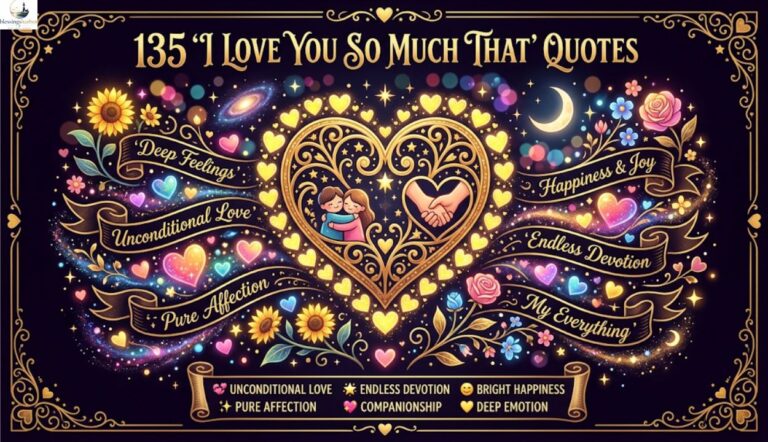 135 'I Love You So Much That' Quotes