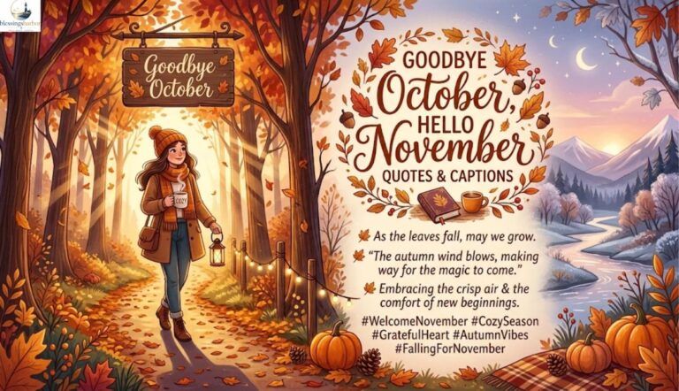 🍂 Goodbye October, Hello November Quotes