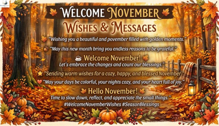 🍃 What Does "Welcome November" Mean?