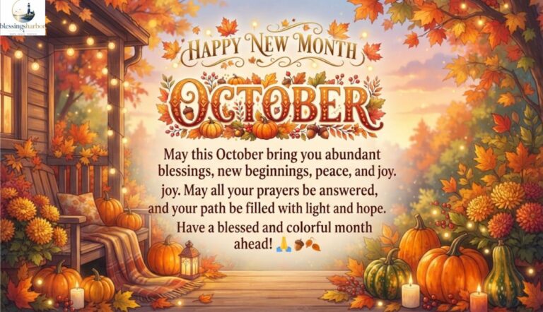 Happy New Month Prayer Messages for October 🙏🍂